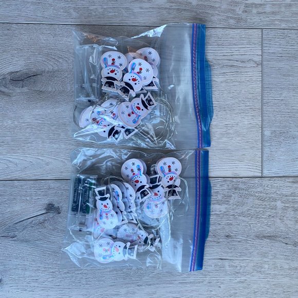 Christmas Snowman String Lights, battery powered - Picture 5 of 5